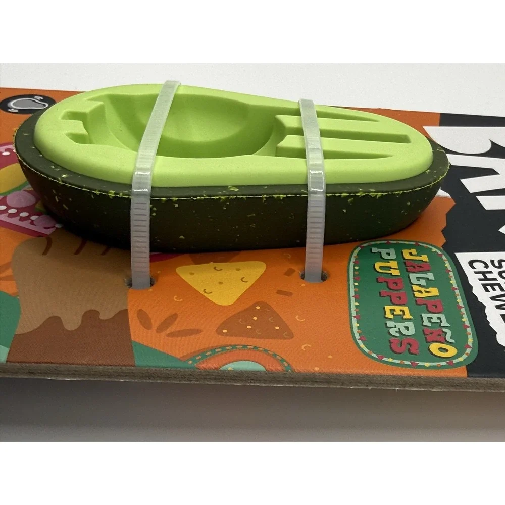Barkbox Avocadoggo Super Chewer Small Durable Treat Holding Dog Toy